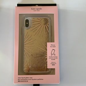 kate spade clear liquid glitter iPhone case